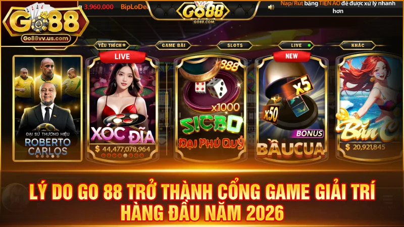Lý do Go 88 trở thành cổng game giải trí hàng đầu năm 2026