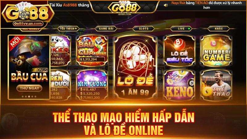 Thể thao mạo hiểm hấp dẫn và lô đề online